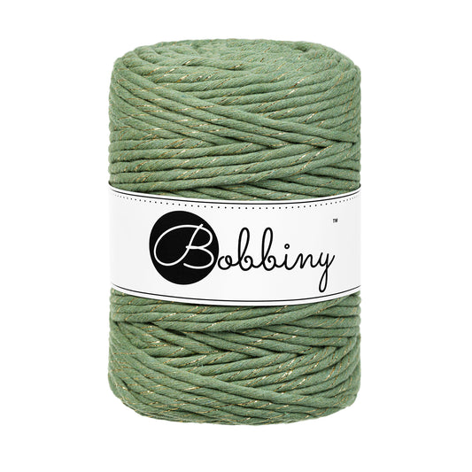 GOLDEN EUCALYPTUS GREEN Macrame cord 5mm