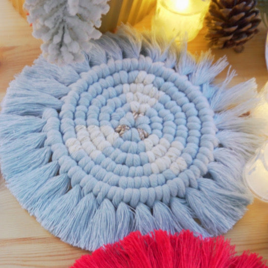 Macrame Christmas Tree Coaster DIY Kit