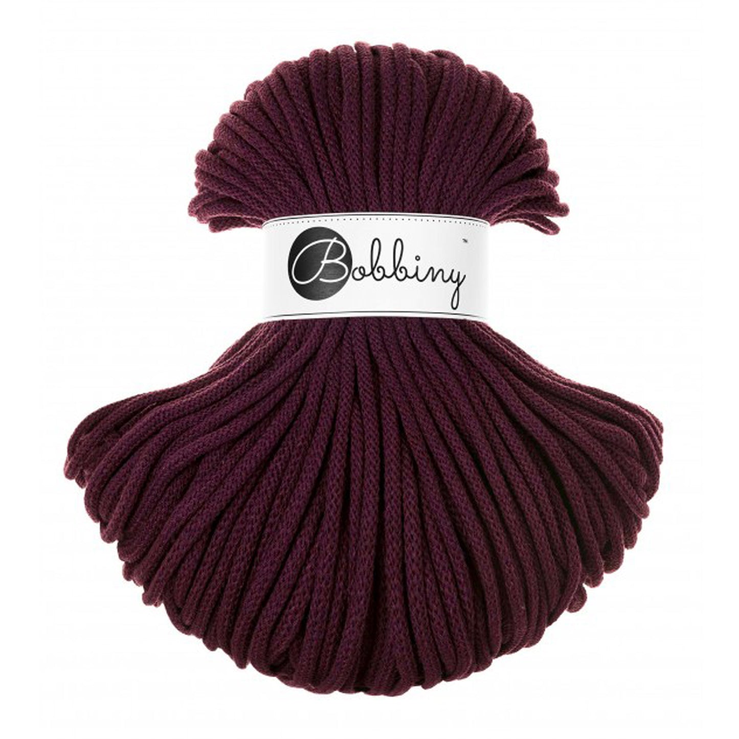 BURGUNDY Braided cord 5mm