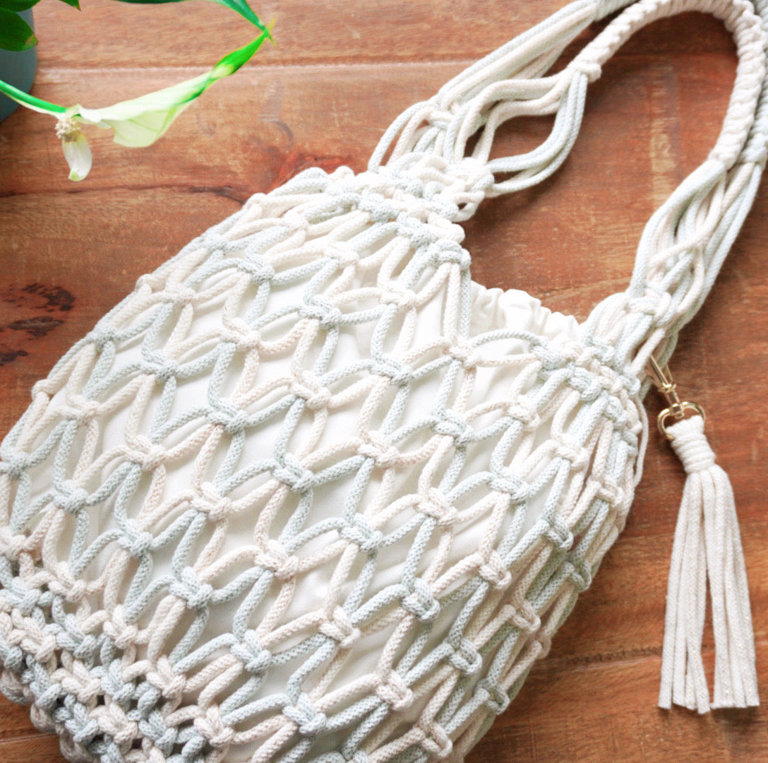 Macrame discount net bag